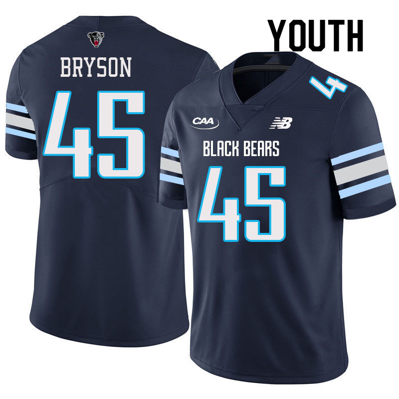 Youth #45 Joey Bryson Maine Black Bears College Football Jerseys Stitched Sale-Navy